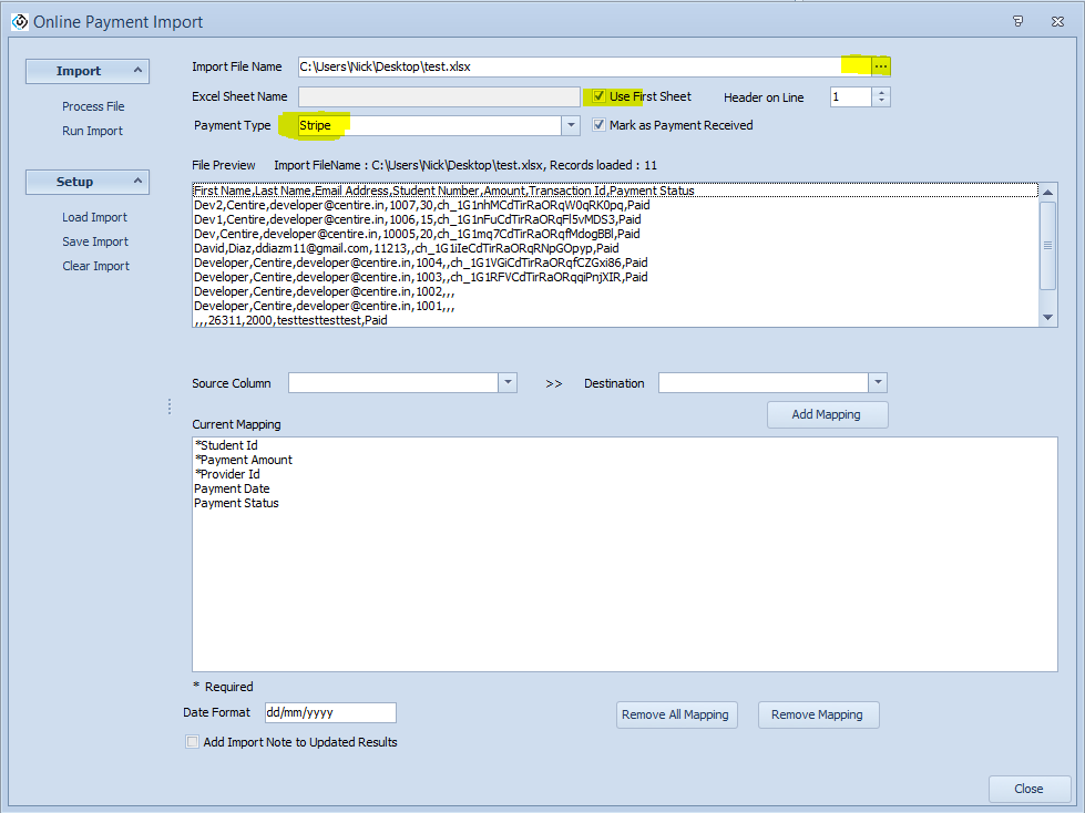 Online Payment Load Edmiss